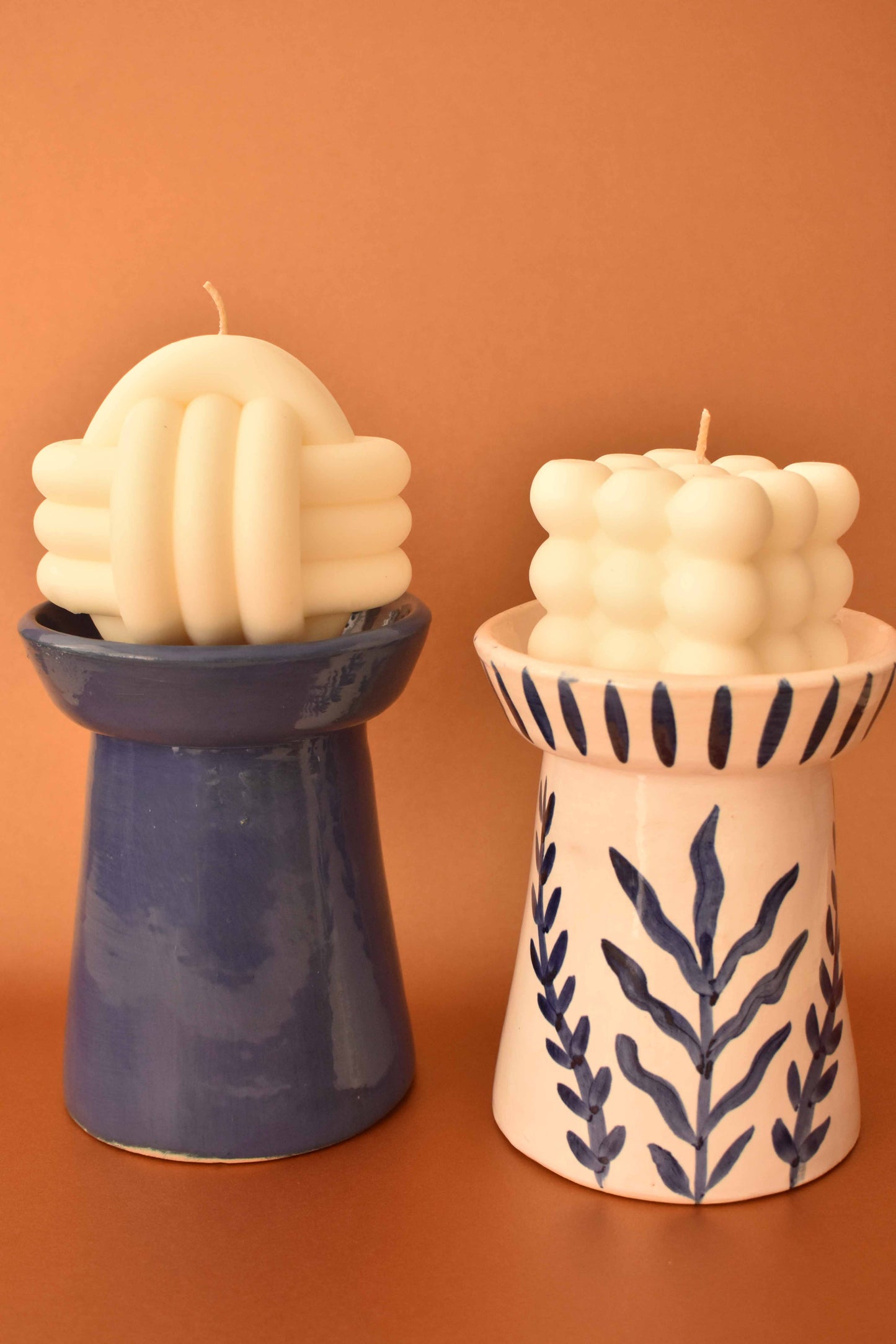 Candelabro Emperador Azul Cobalto