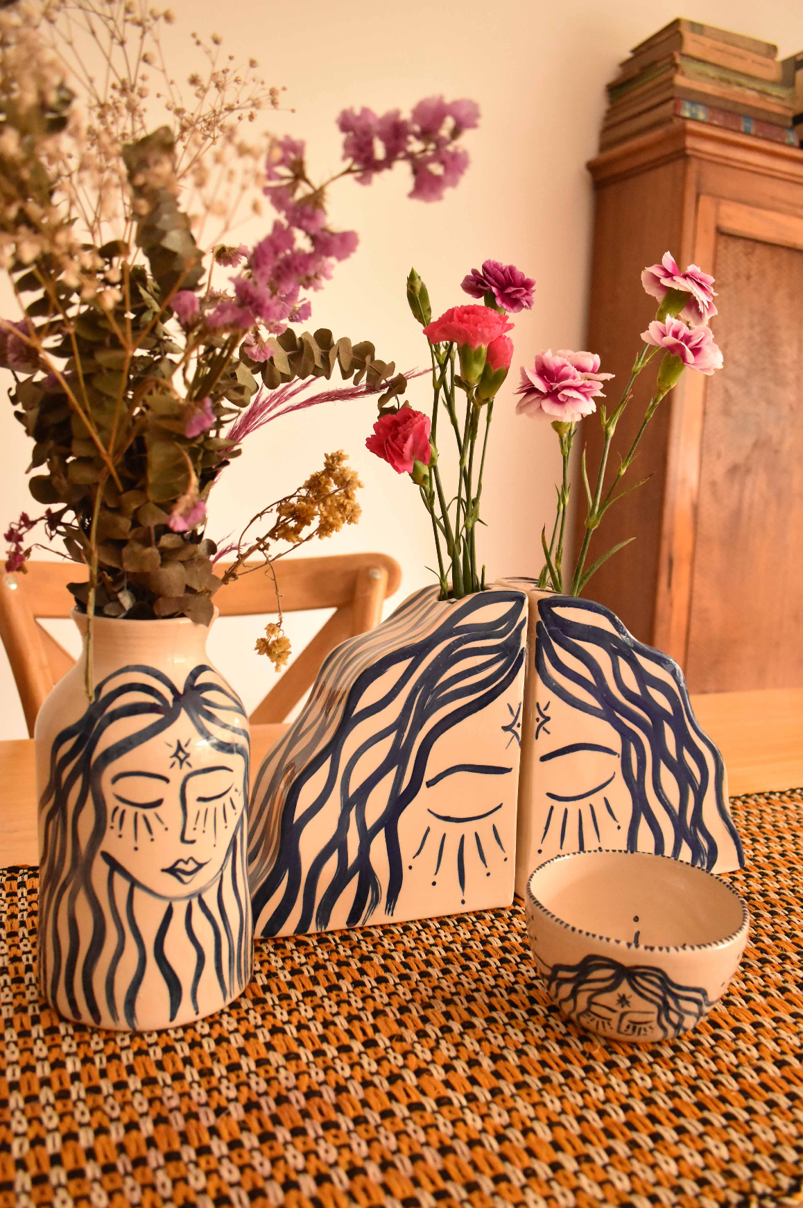 Florero-Librero Doble Mujer Magia