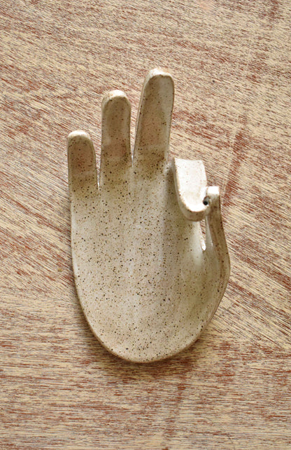 White Mudra Incense Holder