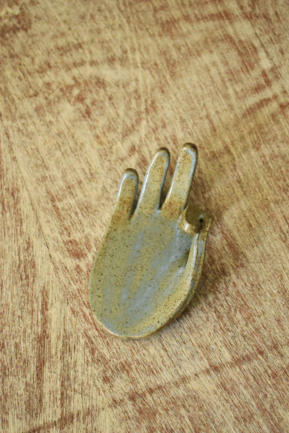 Serene Blue Mudra Incense Holder
