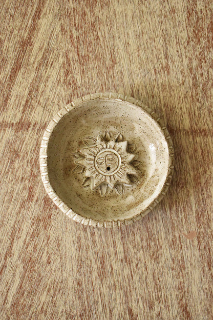 White Sun Incense Holder