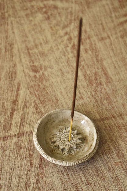 White Sun Incense Holder