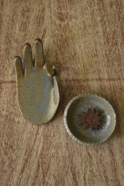 Serene Blue Sun Incense Holder