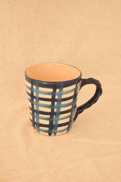 Braidmug Blue Plaid
