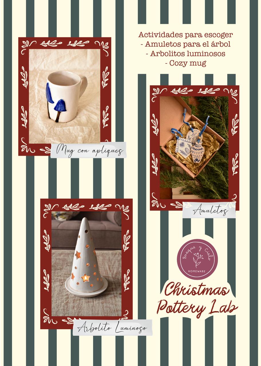 Christmas Pottery Lab (grupos 6-12 personas)