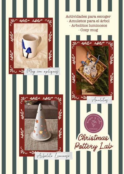 Christmas Pottery Lab (grupos 6-12 personas)